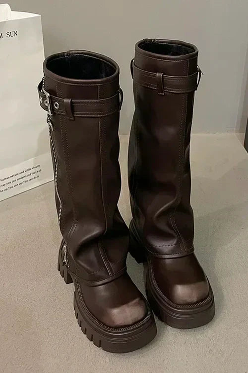 Klassische Orthopädische Stiefel mit zeitlosem Stil