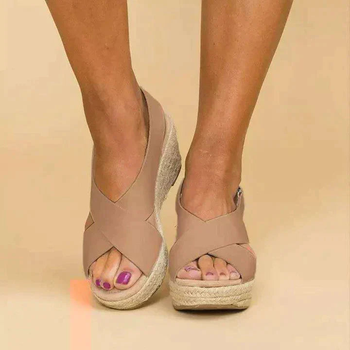 MW | Womens Wedge Ankle Sandals