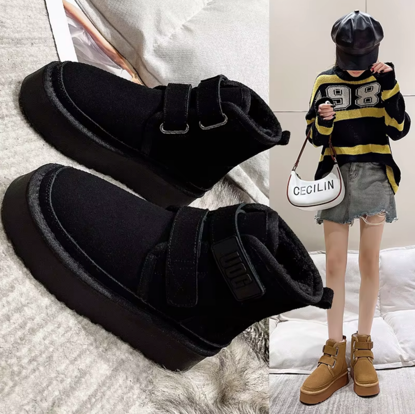 Schicke Orthopädische Stiefel mit einzigartigem Design