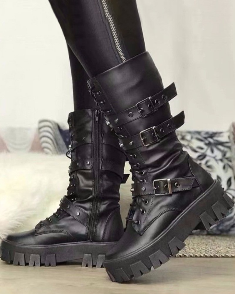 Vintage inspirierte Orthopädische Stiefel