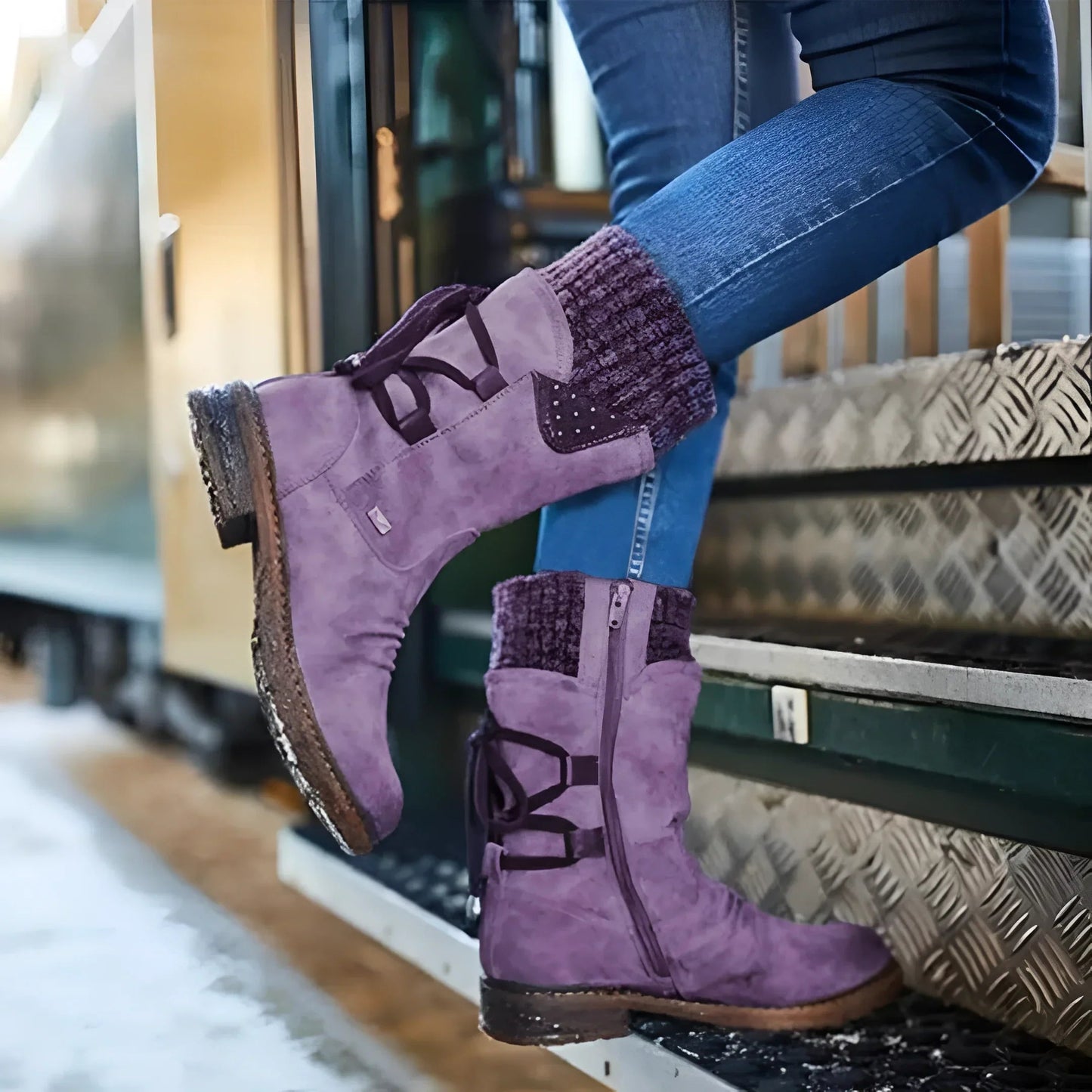 Anmutige Orthopädische Stiefel für modernen Look