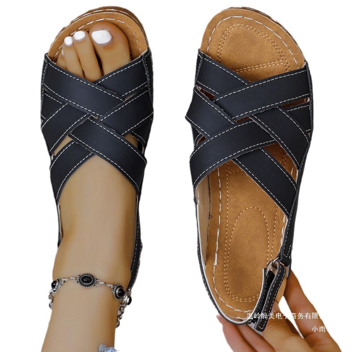 Klassische Orthopädische Sandalen mit zeitlosem Stil
