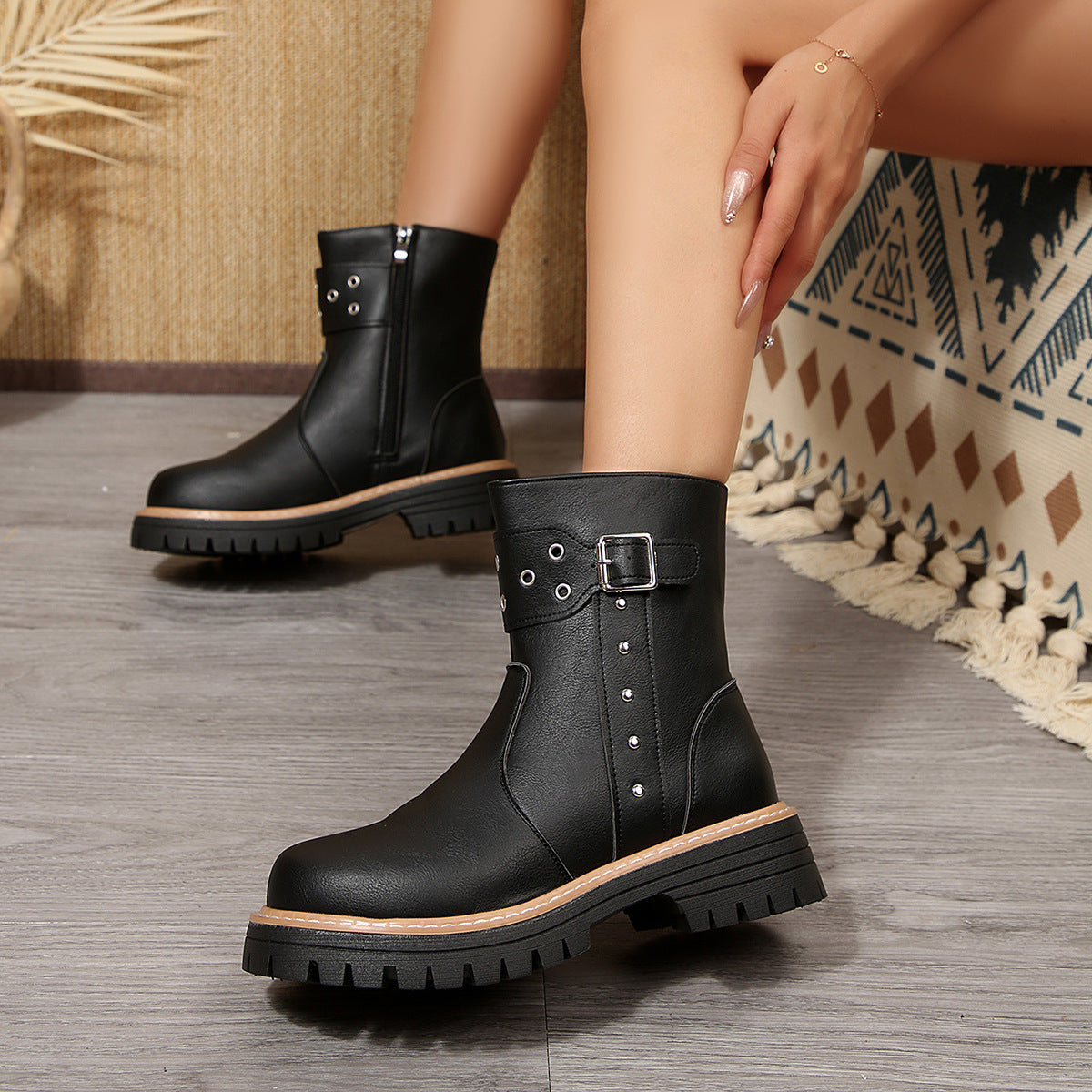 Vintage inspirierte Orthopädische Stiefel