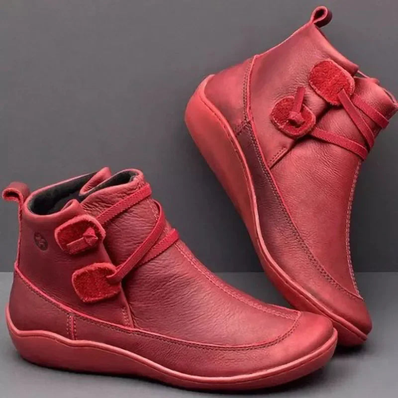 Stützende und trendige orthopädische Stiefel