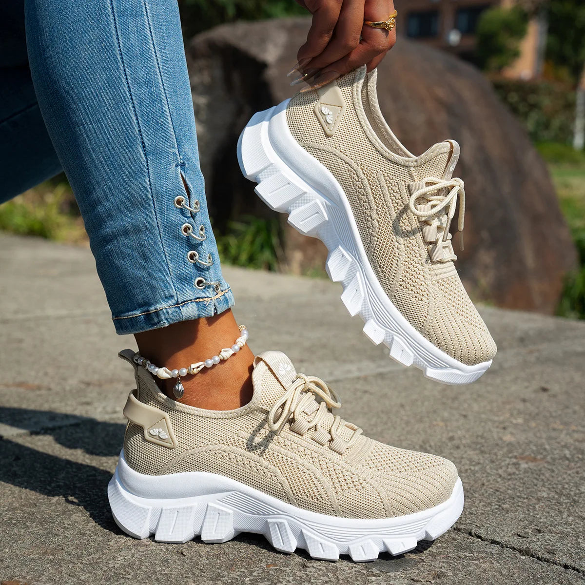 Lässige und stützende orthopädische Schuhe