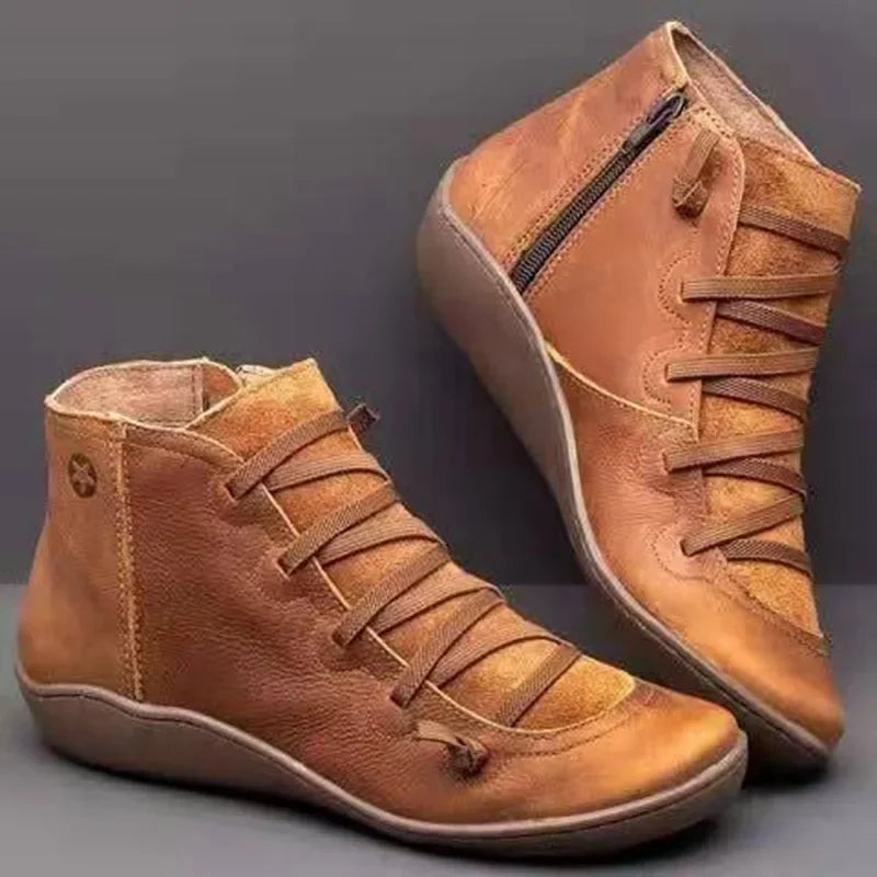 Stützende und trendige orthopädische Stiefel