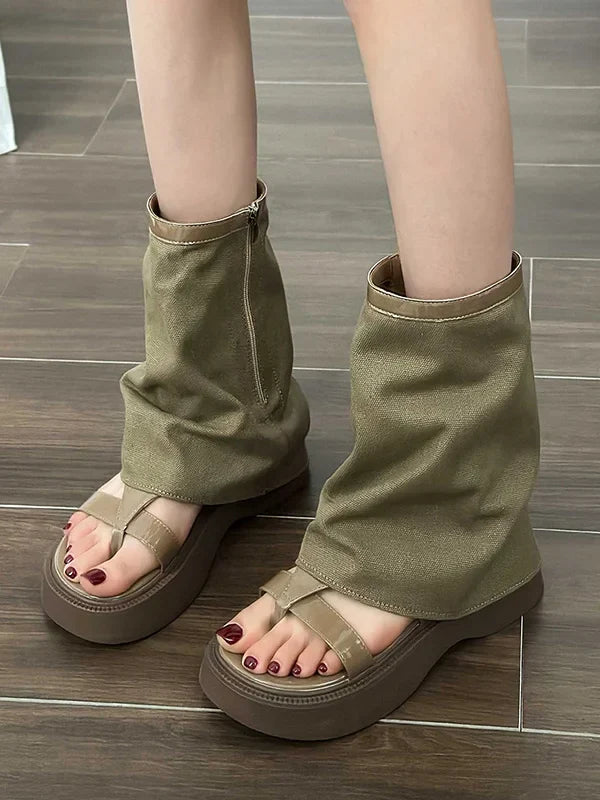 Vintage inspirierte Orthopädische Stiefel