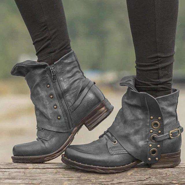 Vintage inspirierte Orthopädische Stiefel