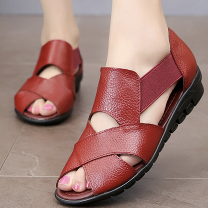 MW | Damen Leder Wedge Heels
