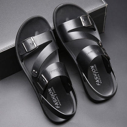 MW | Herren Leder Flats Sandalen