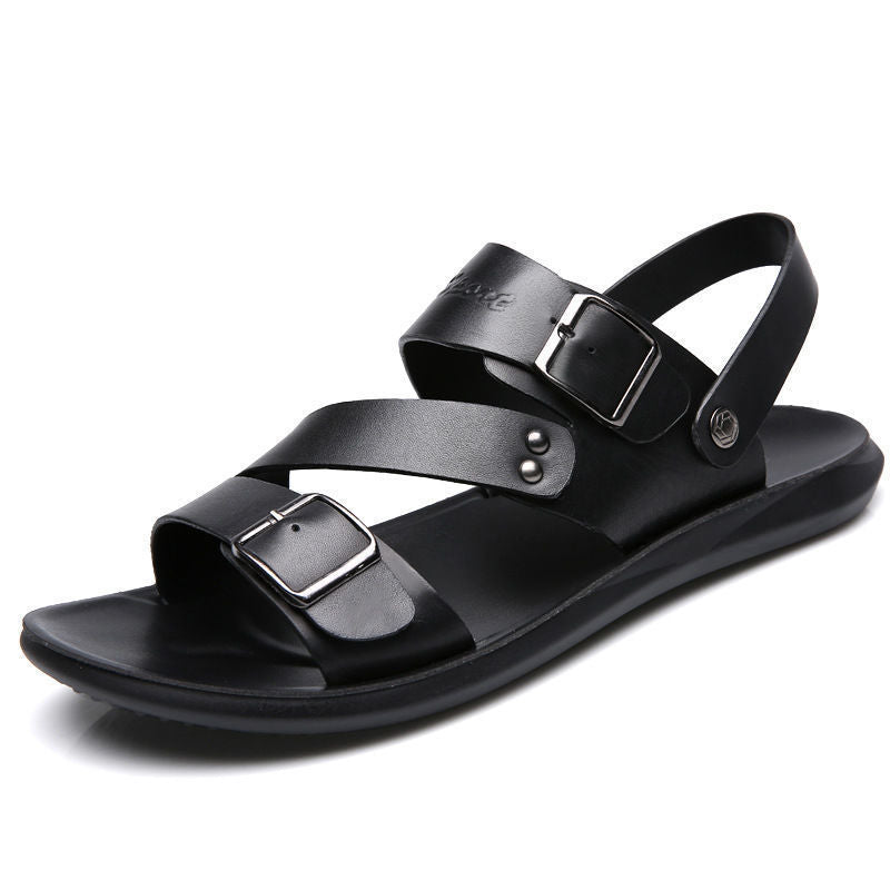 MW | Herren Leder Flats Sandalen