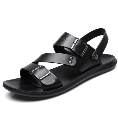 MW | Herren Leder Flats Sandalen