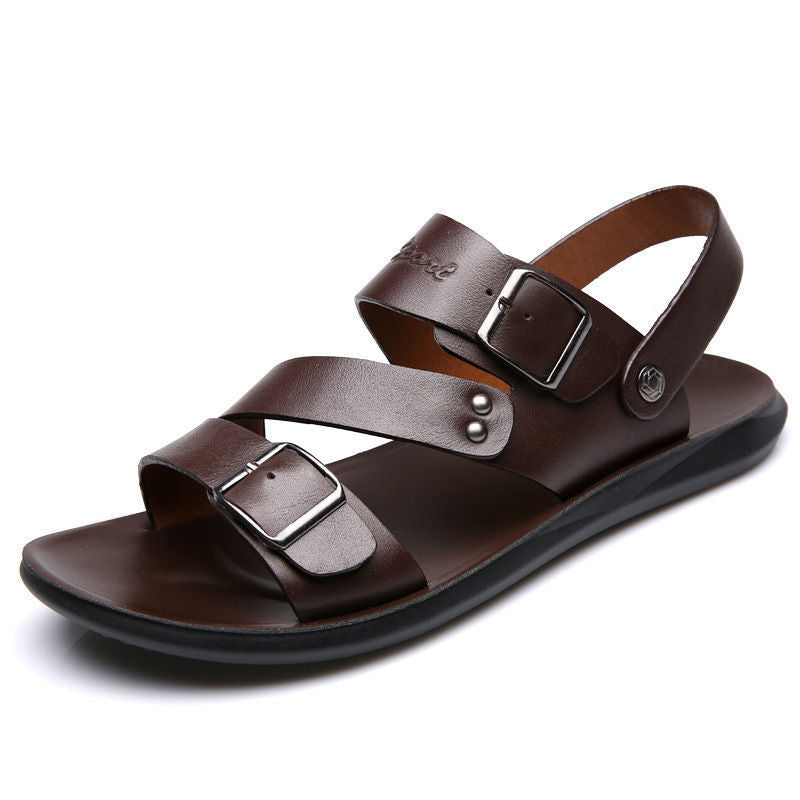 MW | Herren Leder Flats Sandalen