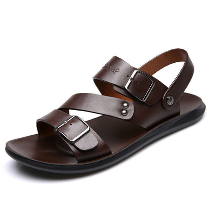 MW | Herren Leder Flats Sandalen
