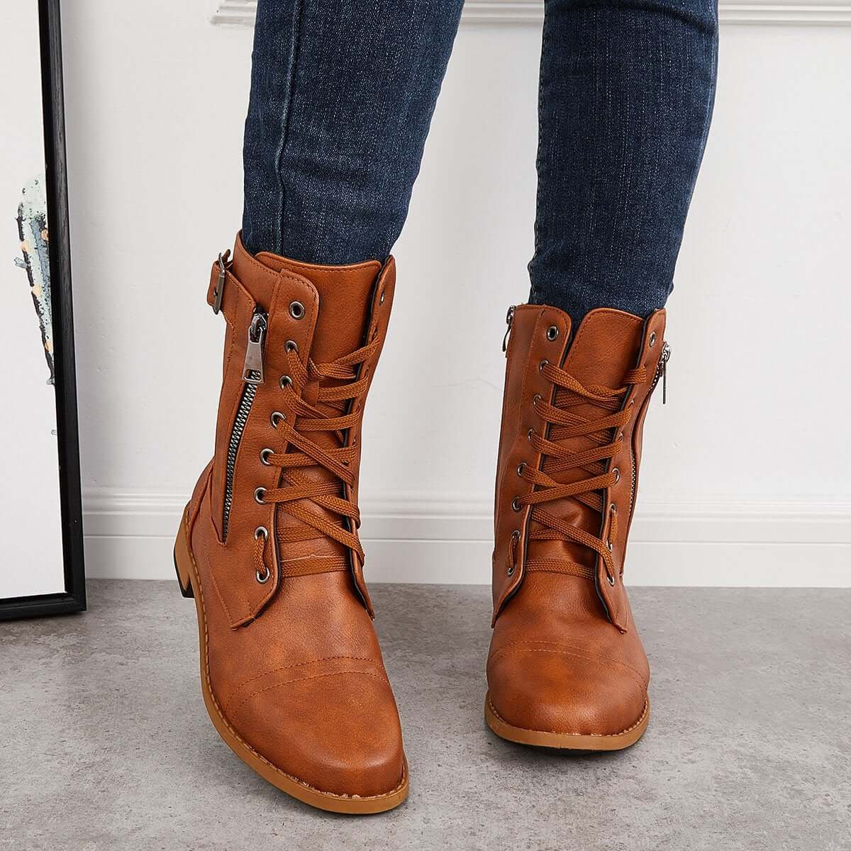 Vintage inspirierte Orthopädische Stiefel