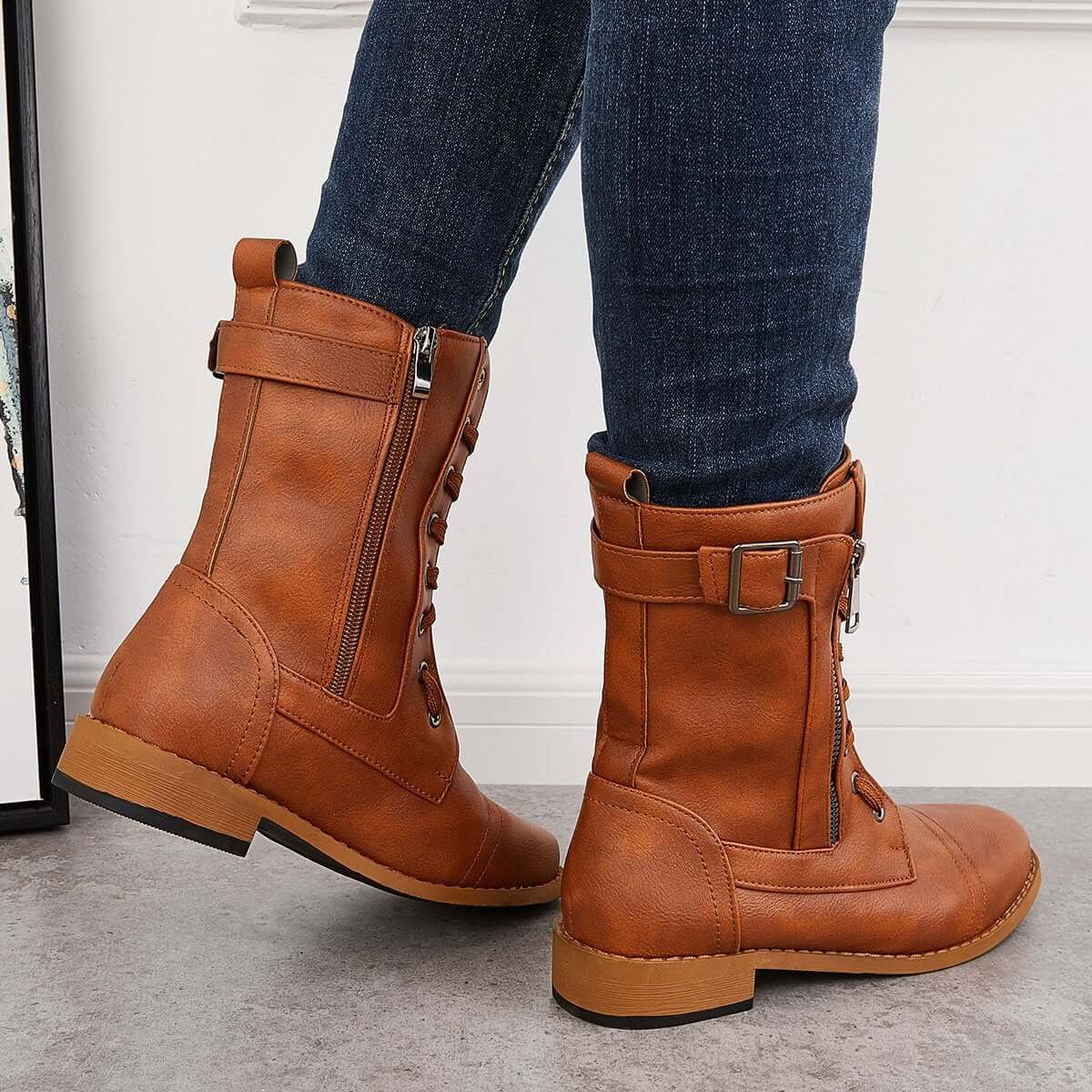 Vintage inspirierte Orthopädische Stiefel