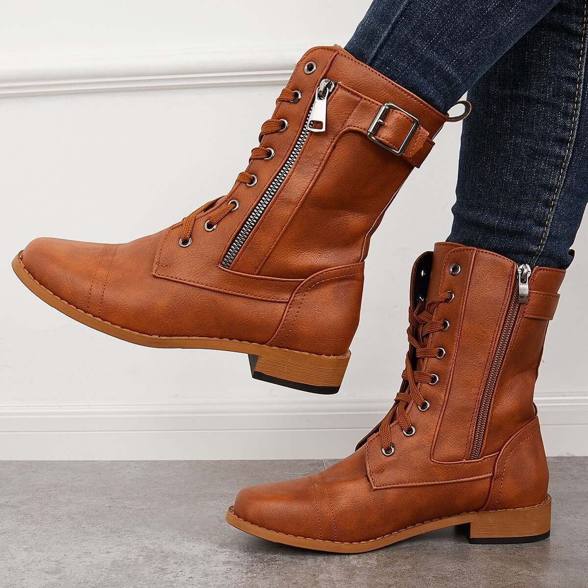Vintage inspirierte Orthopädische Stiefel