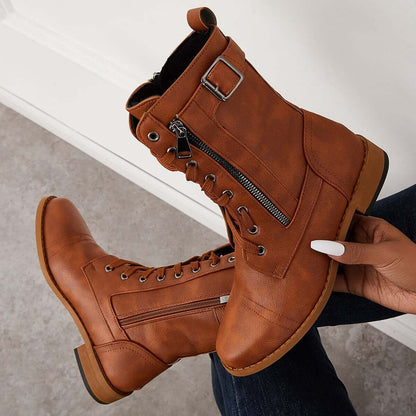 Vintage inspirierte Orthopädische Stiefel