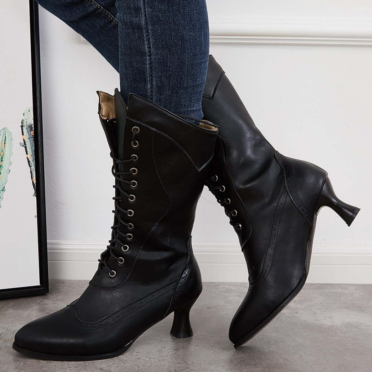 Vintage inspirierte Orthopädische Stiefel
