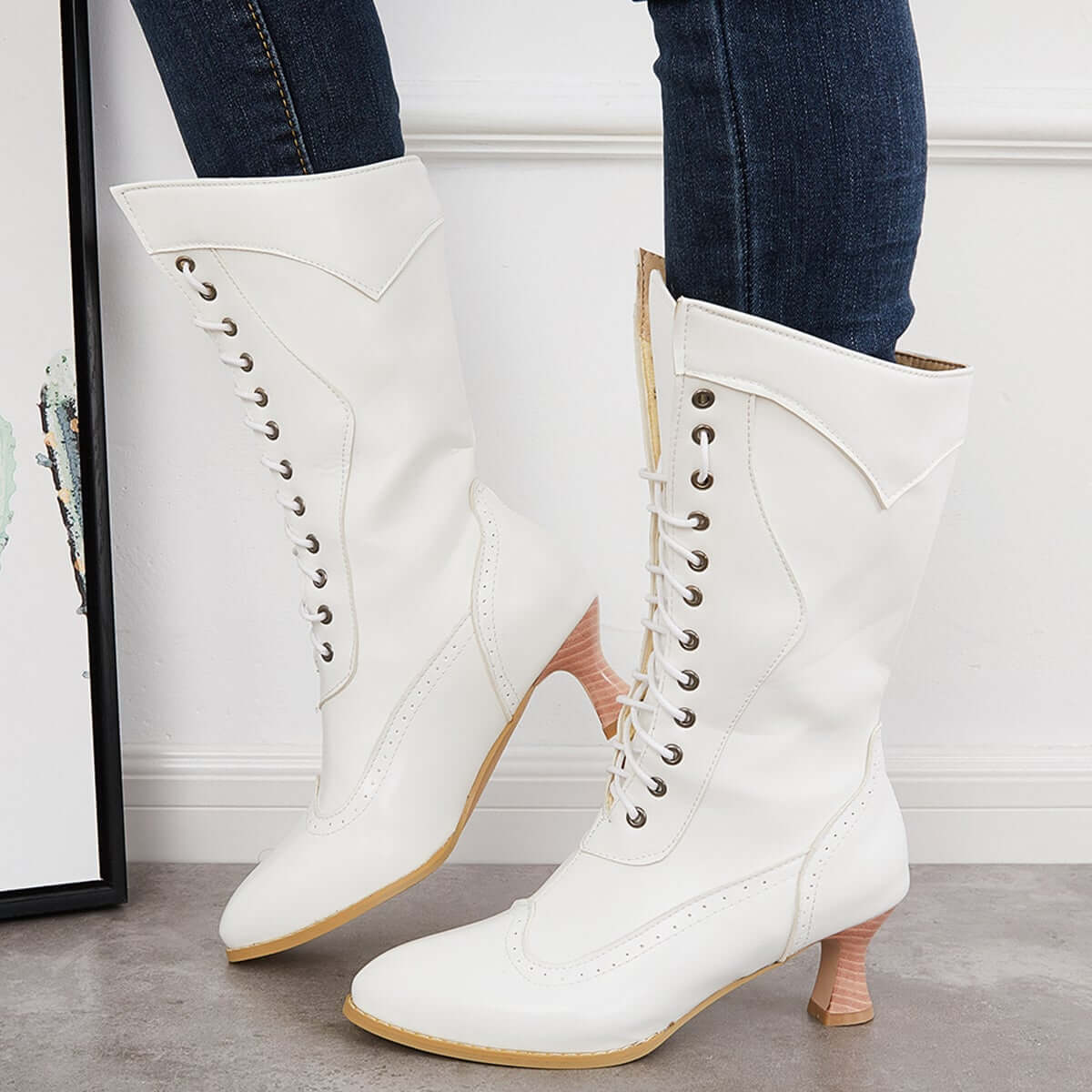 Vintage inspirierte Orthopädische Stiefel