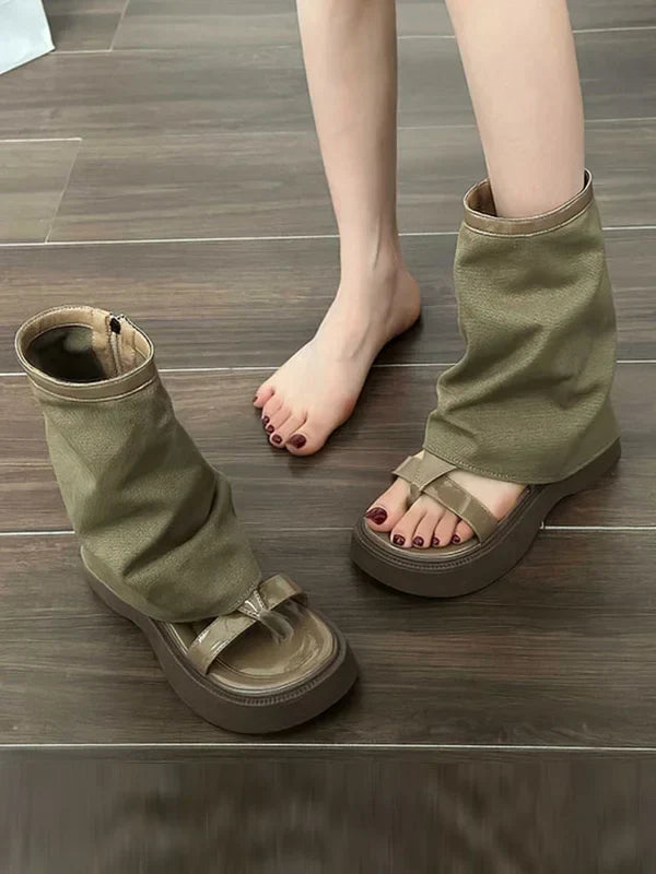 Vintage inspirierte Orthopädische Stiefel