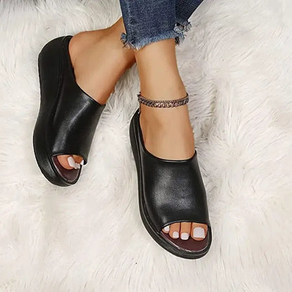 MW | Damen Plateau Sandalen mit offener Spitze