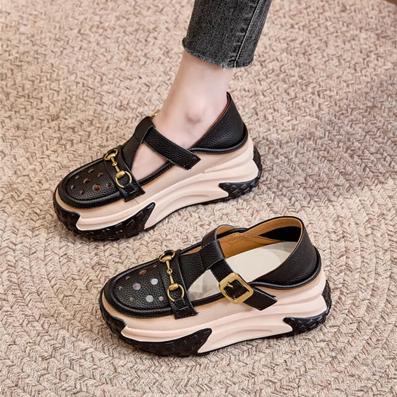 MW Women's Casual Lace Up Hollow Sommer Sandalen