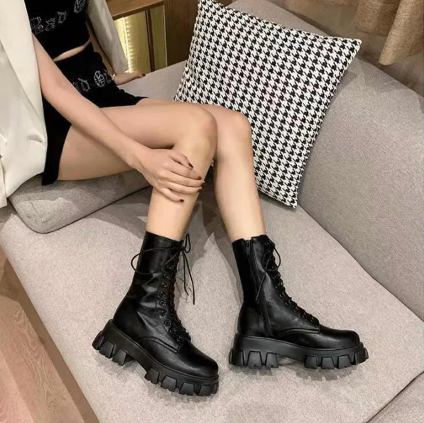 Vintage inspirierte Orthopädische Stiefel