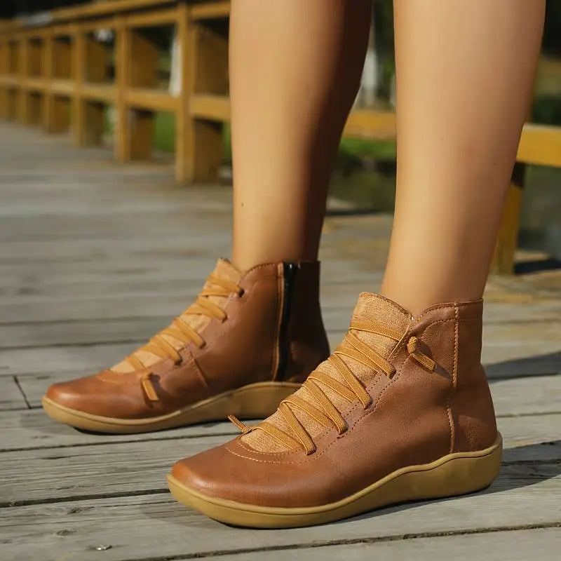 Vintage inspirierte Orthopädische Stiefel