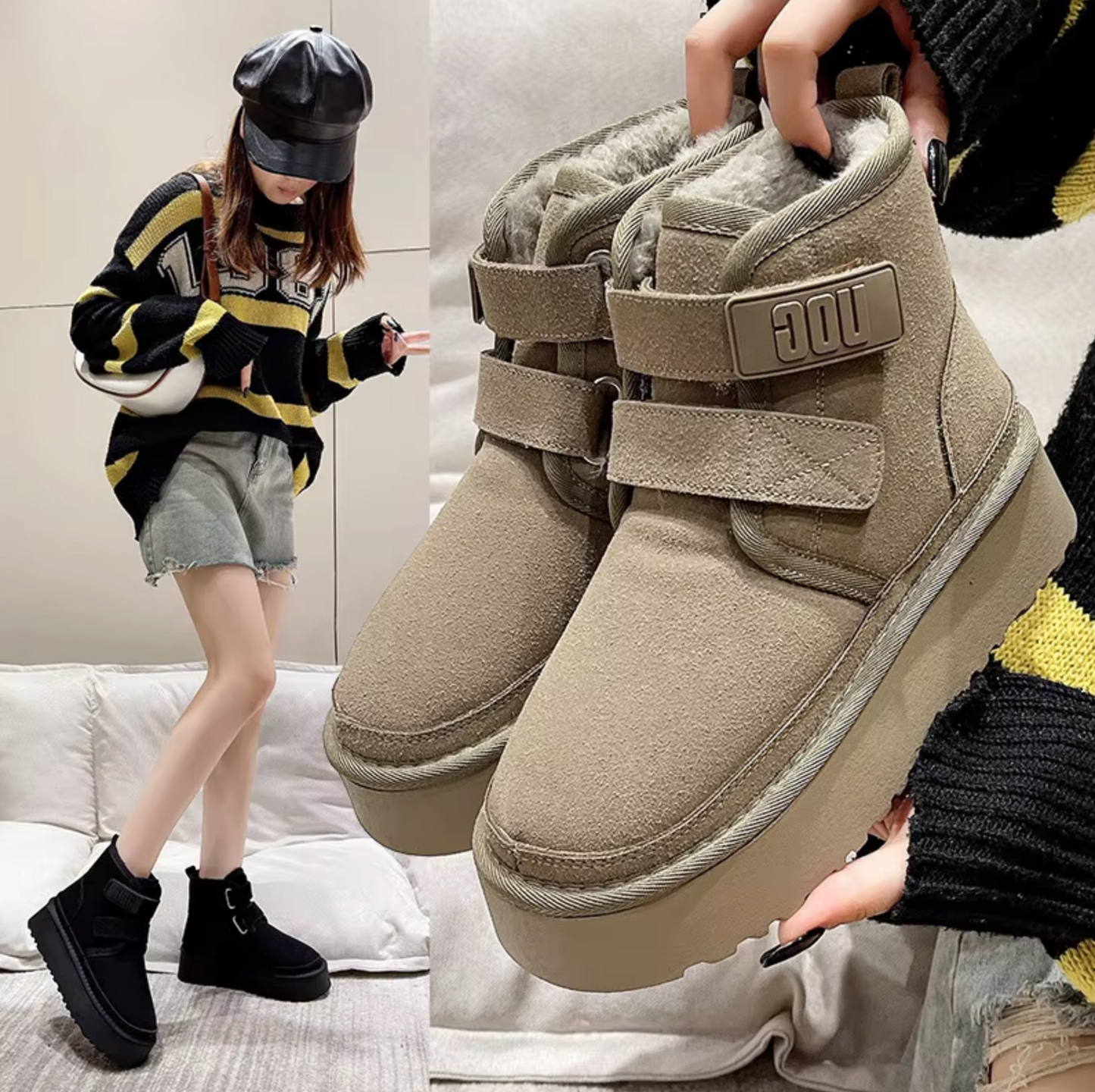 Schicke Orthopädische Stiefel mit einzigartigem Design