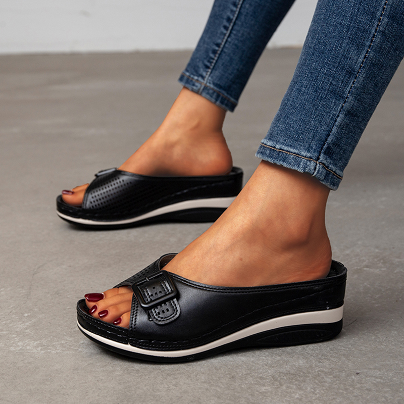 MW | Offene Zehe Plattform Freizeitschuhe