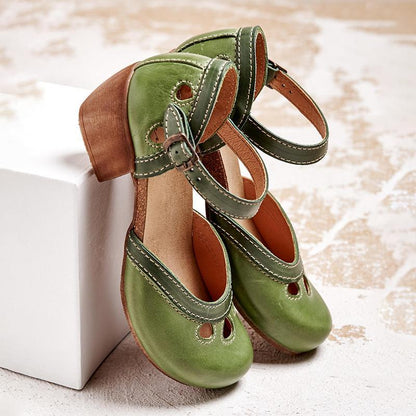 MW | Bequeme orthopädische Sandalen mit niedrigem Absatz
