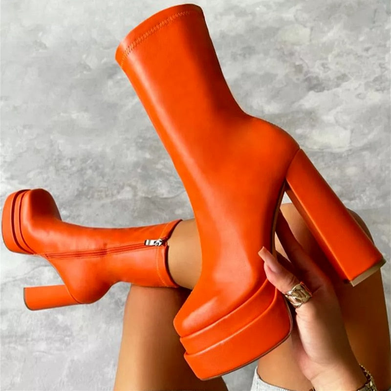 Vintage inspirierte Orthopädische Stiefel