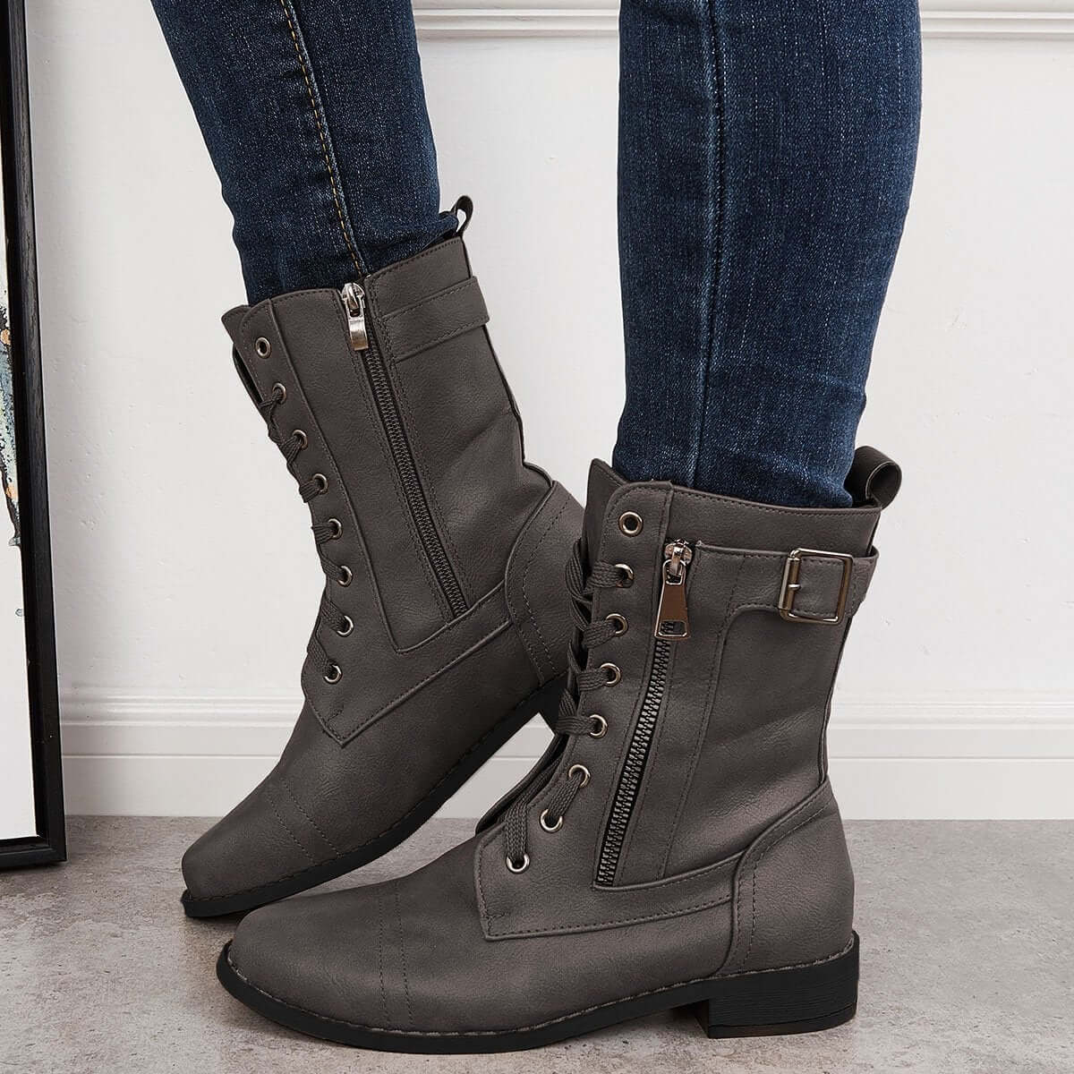 Vintage inspirierte Orthopädische Stiefel