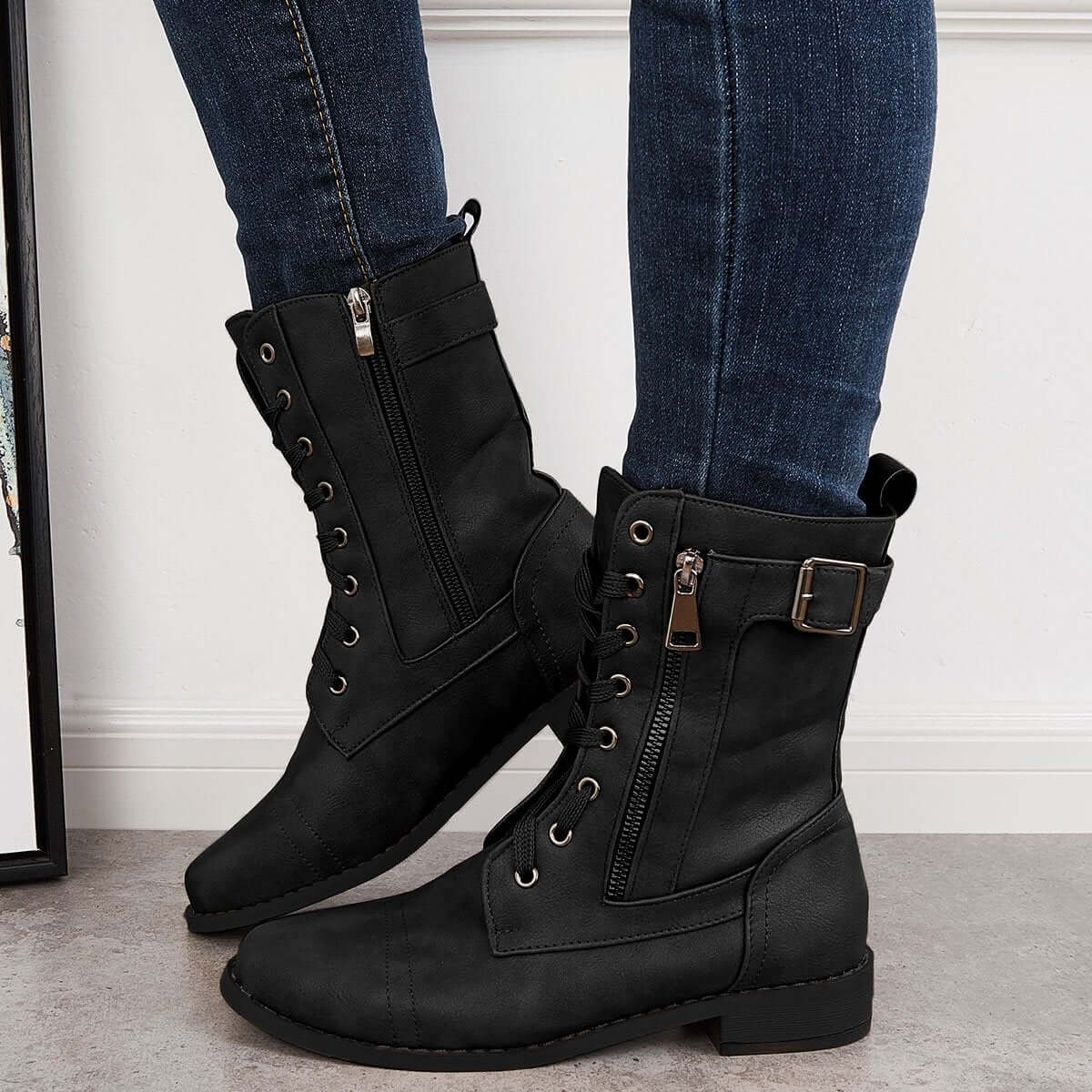 Vintage inspirierte Orthopädische Stiefel
