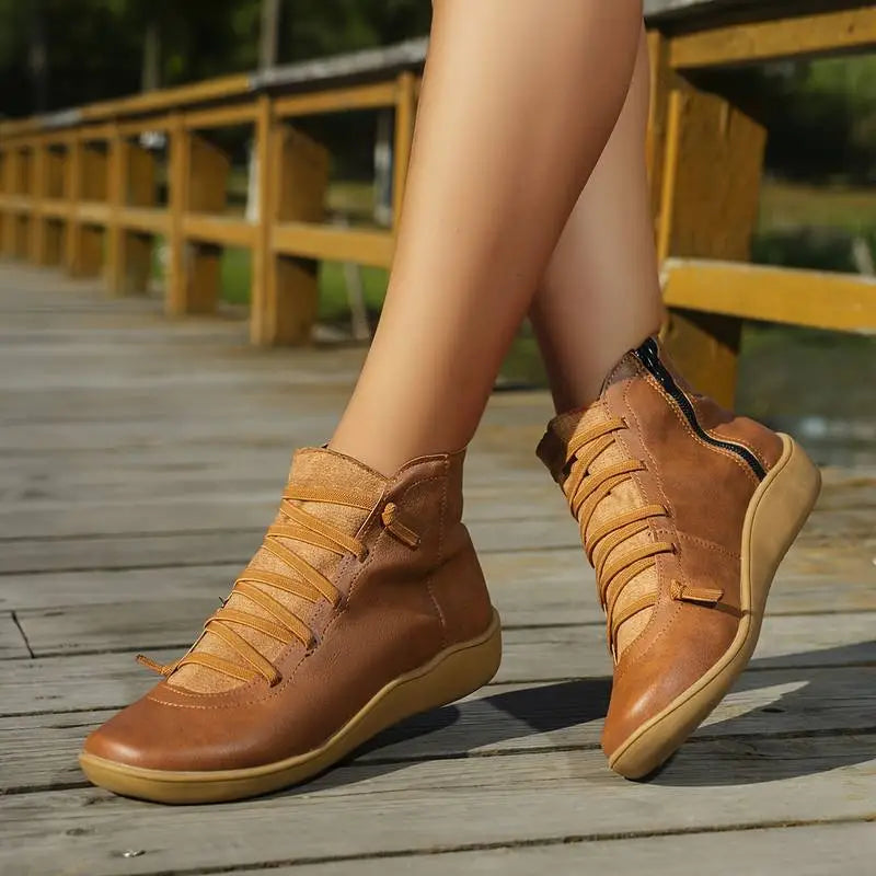 Vintage inspirierte Orthopädische Stiefel