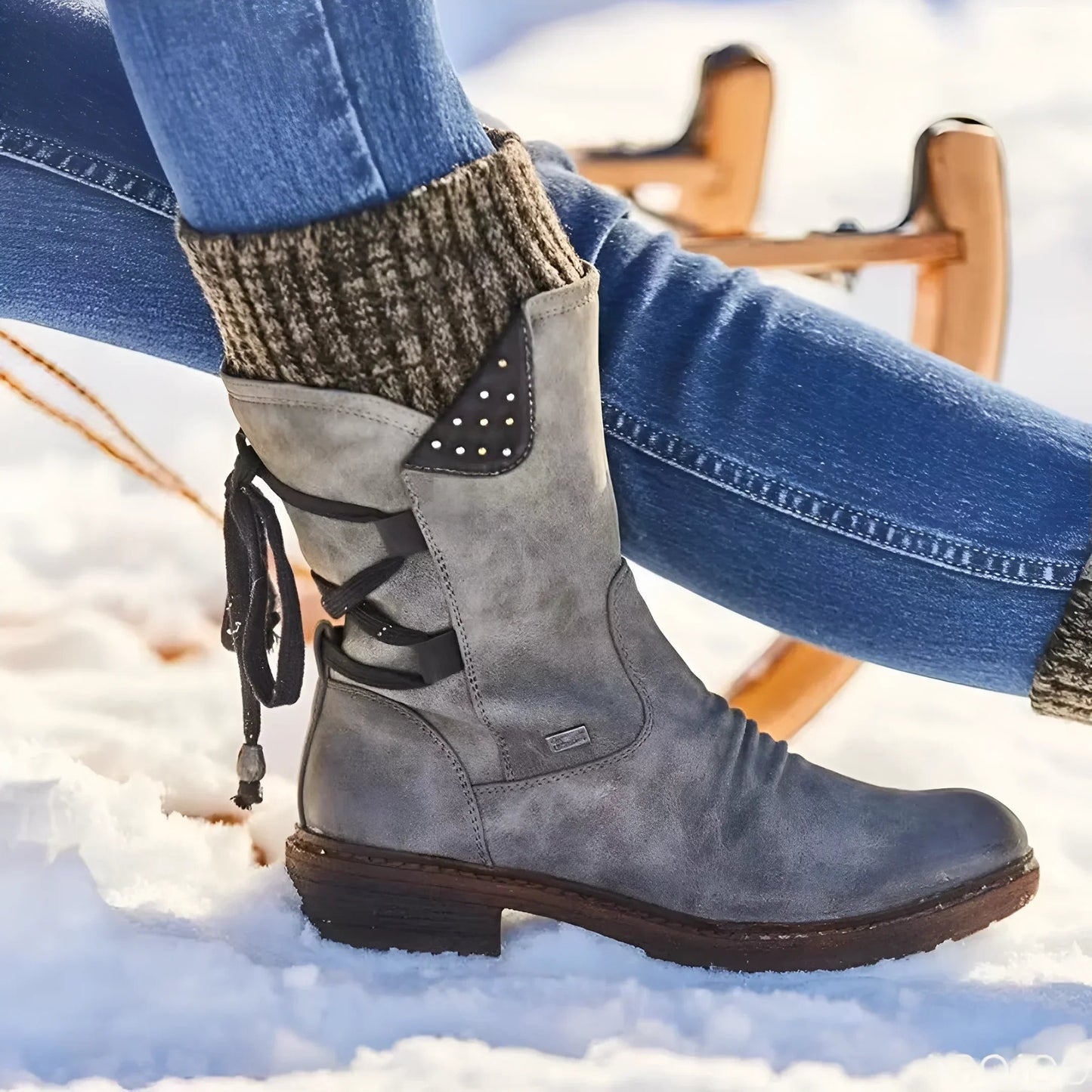 Anmutige Orthopädische Stiefel für modernen Look