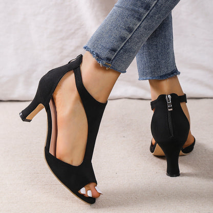 MW | Women's Ankle Strap Open Toed Heels