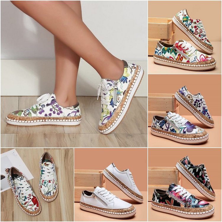 MW | Bequeme Sportschuhe mit Blumen