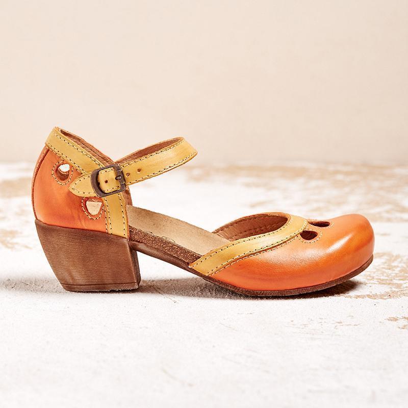 MW | Bequeme orthopädische Sandalen mit niedrigem Absatz