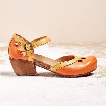 MW | Bequeme orthopädische Sandalen mit niedrigem Absatz