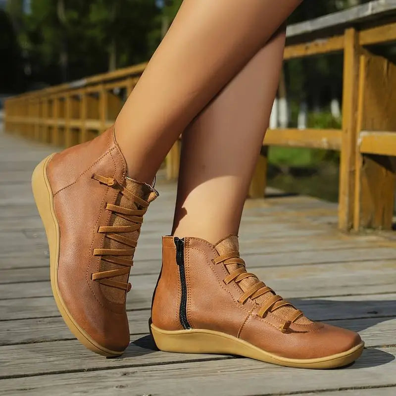 Vintage inspirierte Orthopädische Stiefel
