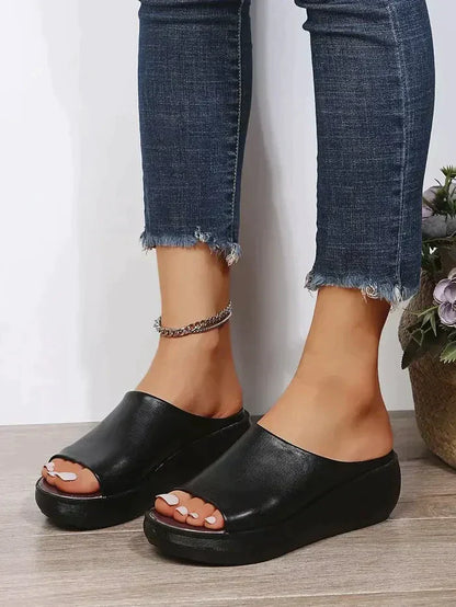 MW | Damen Plateau Sandalen mit offener Spitze