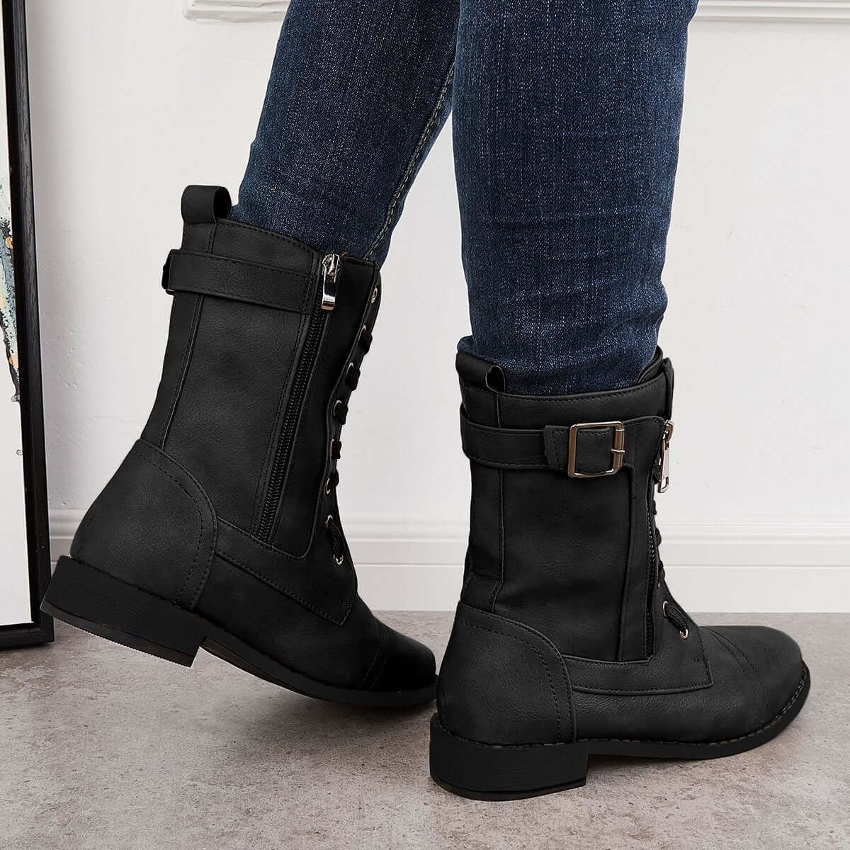 Vintage inspirierte Orthopädische Stiefel