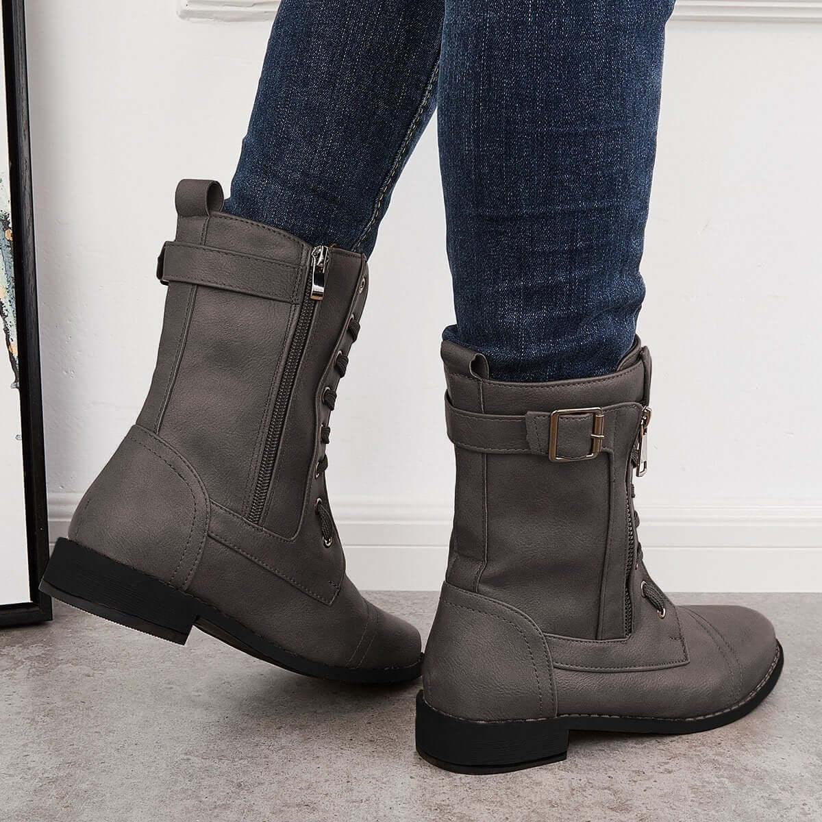 Vintage inspirierte Orthopädische Stiefel