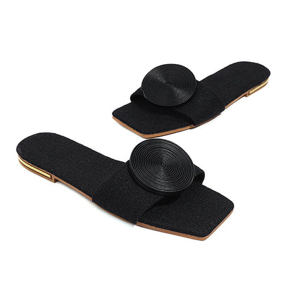 MW | Sommer Stil offene Zehe flache Sandalen für Frauen
