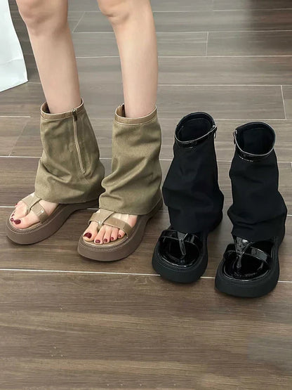 Vintage inspirierte Orthopädische Stiefel
