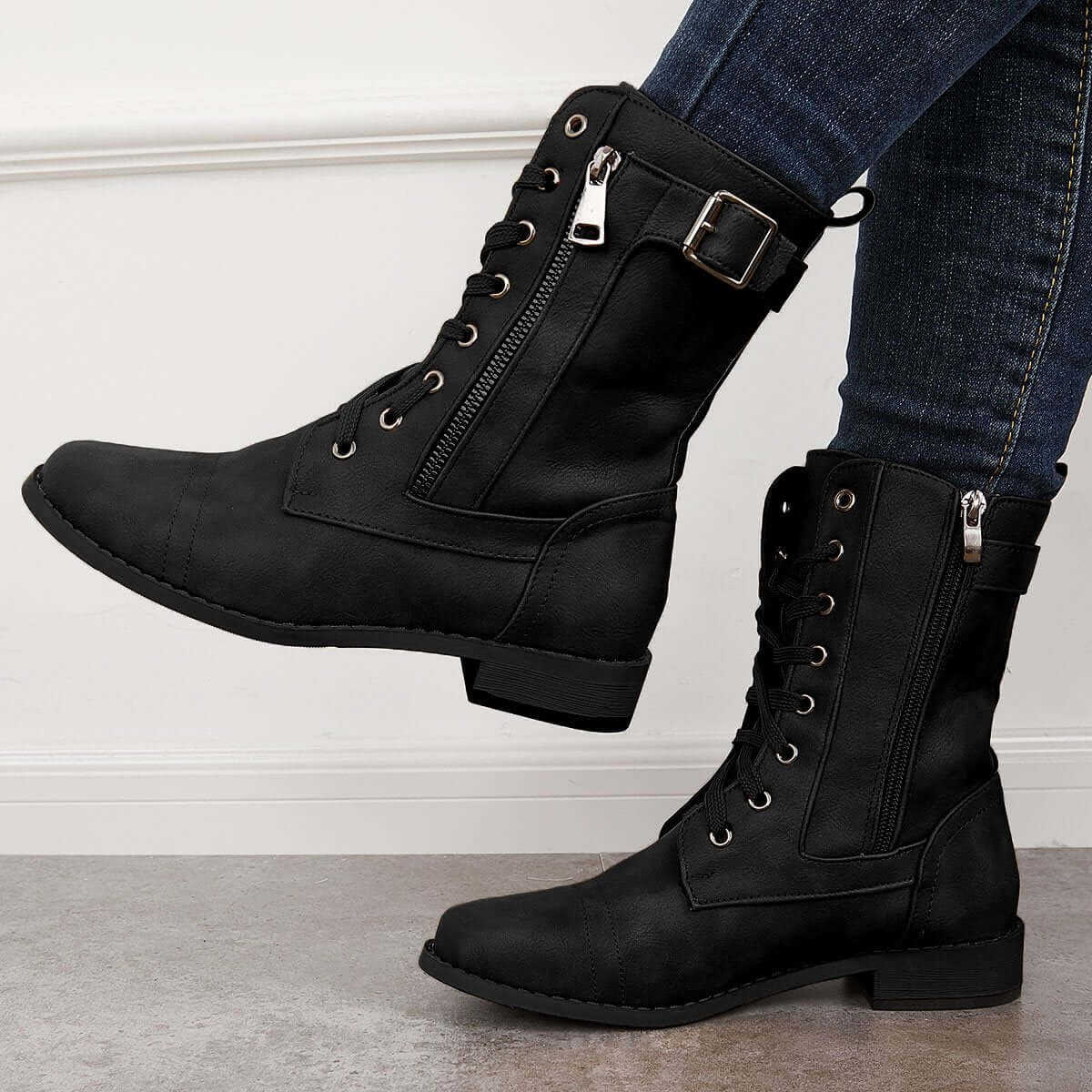 Vintage inspirierte Orthopädische Stiefel