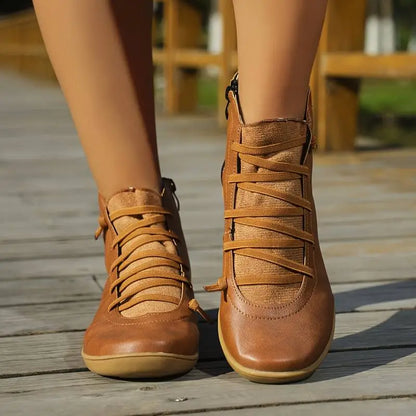 Vintage inspirierte Orthopädische Stiefel