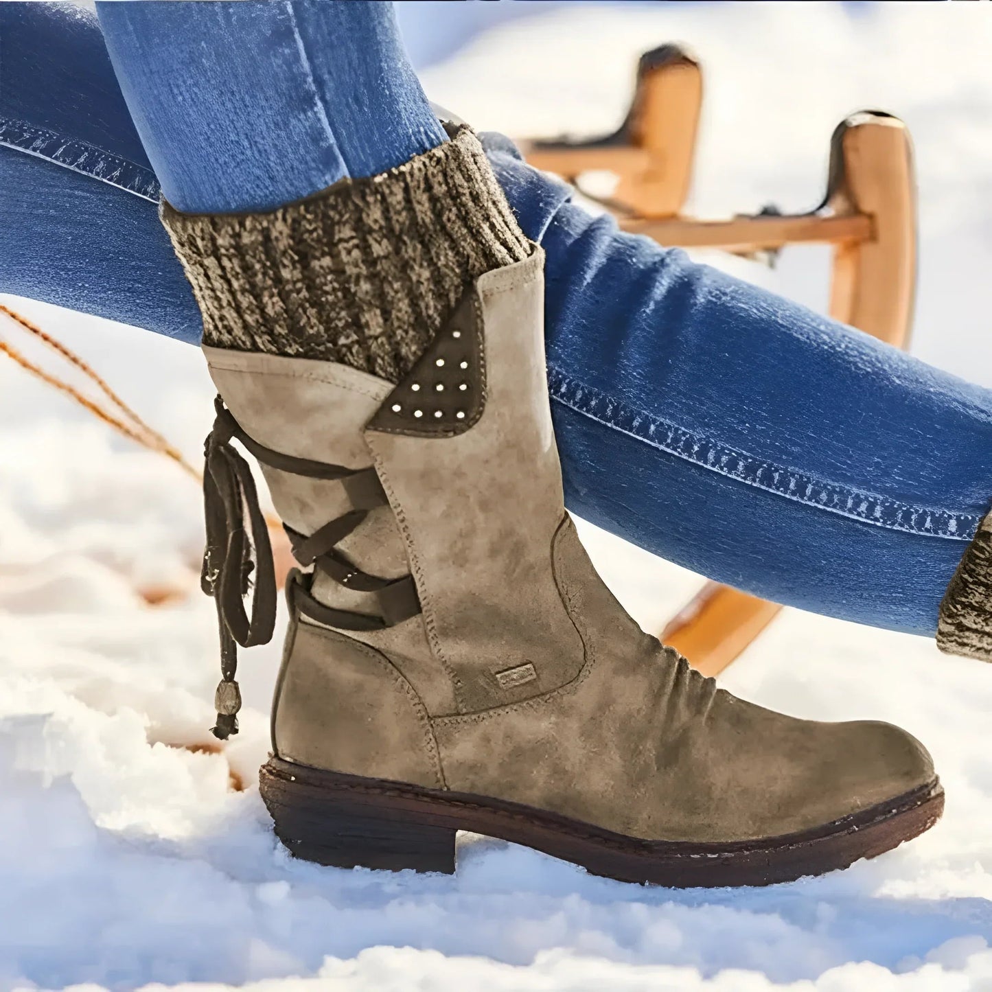 Anmutige Orthopädische Stiefel für modernen Look